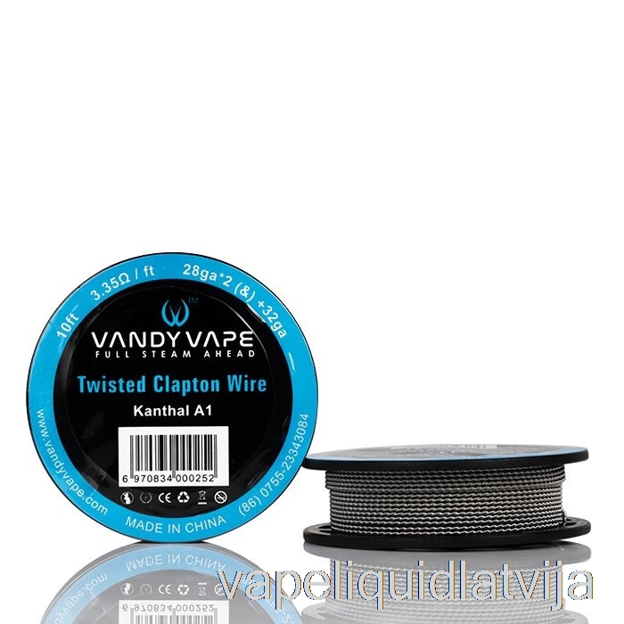 Vandy Vape Specialty Stiepļu Spoles Ka1 Twisted Clapton - 28ga*2(&)+32ga - 10ft - 3,35ohm Vape šķidrums